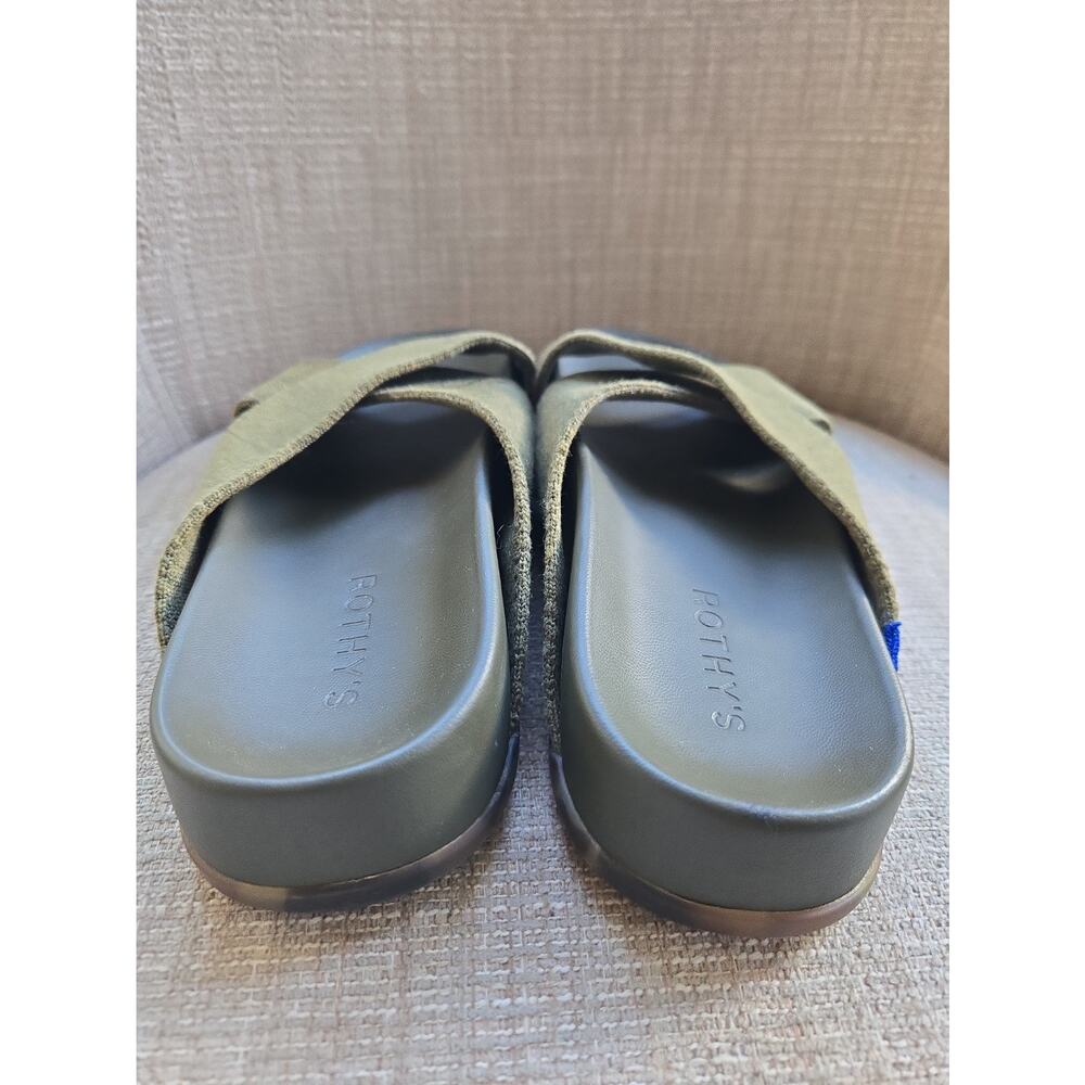 Size 7 Green Rothy Weekend Slides RARE - Picture 3 of 7
